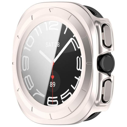 For Samsung Galaxy Watch Ultra 47mm / Ultra 2025 Tempered Film Integrated Waterproof PC Watch Protective Cover(Starlight) by bashfashion