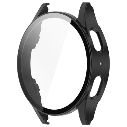 For Samsung Galaxy Watch 7 44mm Tempered Film Integrated Waterproof PC Watch Protective Cover(Black) by bashfashion