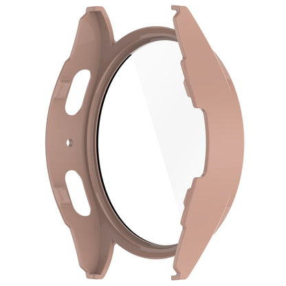 For Samsung Galaxy Watch 7 44mm Tempered Film Integrated Waterproof PC Watch Protective Cover(Pink) by bashfashion