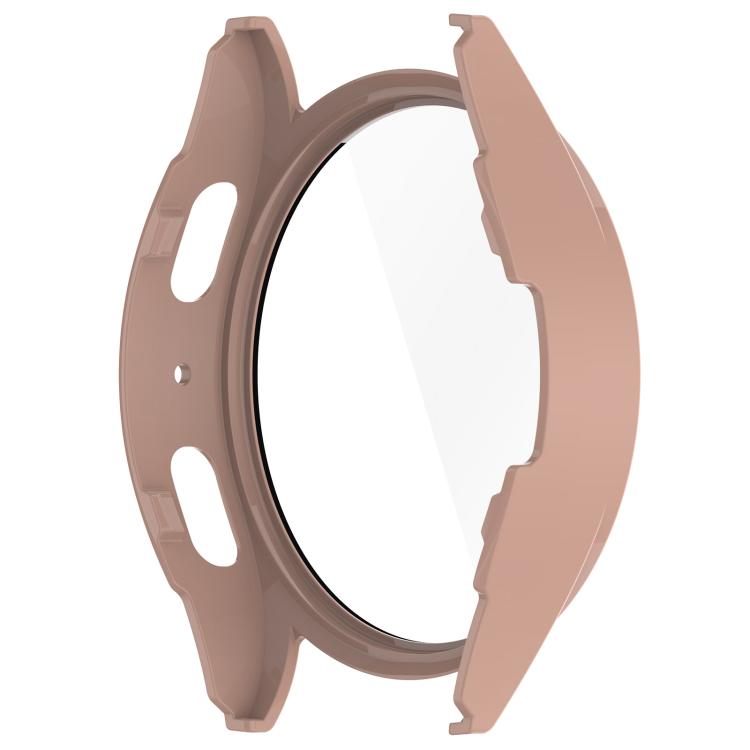 For Samsung Galaxy Watch 7 40mm Tempered Film Integrated Waterproof PC Watch Protective Cover(Pink) by bashfashion