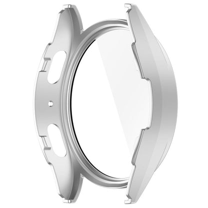 For Samsung Galaxy Watch 7 40mm Tempered Film Integrated Waterproof PC Watch Protective Cover(Silver) by bashfashion
