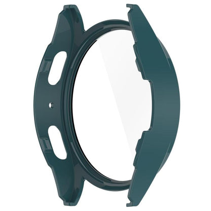 For Samsung Galaxy Watch 7 40mm Tempered Film Integrated Waterproof PC Watch Protective Cover(Pine Green) by bashfashion