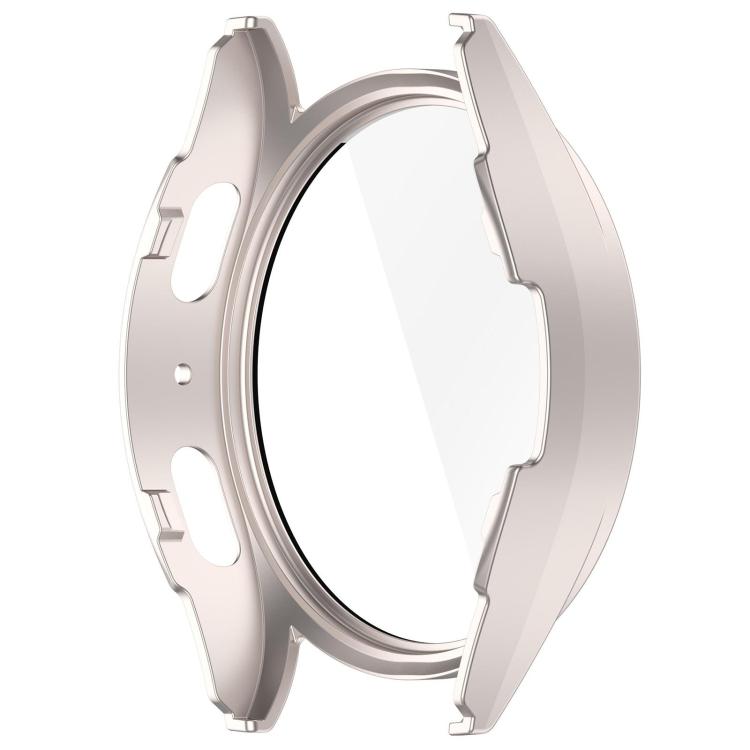 For Samsung Galaxy Watch 7 40mm Tempered Film Integrated Waterproof PC Watch Protective Cover(Starlight) by bashfashion