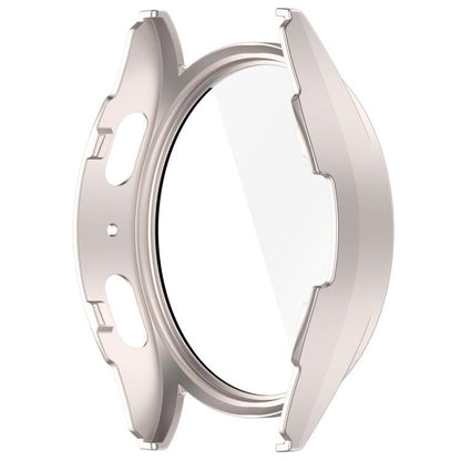 For Samsung Galaxy Watch 7 40mm Tempered Film Integrated Waterproof PC Watch Protective Cover(Starlight) by bashfashion