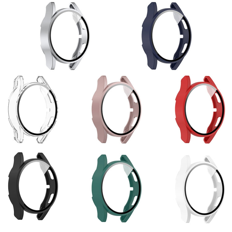 For Samsung Galaxy Watch FE 40mm PC + Tempered Glass Film Integrated Watch Protective Case(Rose Gold) by bashfashion