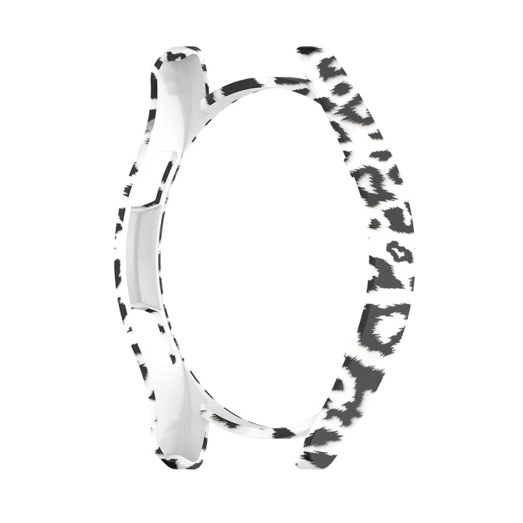 For Samsung Galaxy Watch FE 40mm Half Pack Hollow PC Watch Protective Case(White Hair Leopard) by bashfashion