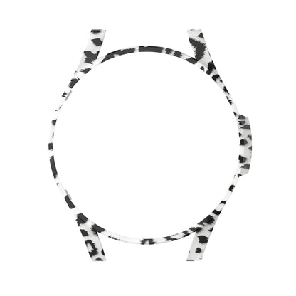 For Samsung Galaxy Watch FE 40mm Half Pack Hollow PC Watch Protective Case(White Hair Leopard) by bashfashion