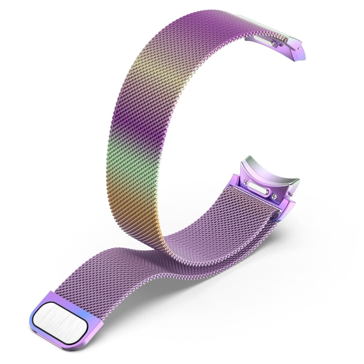 For Samsung Galaxy Watch FE 40mm Milan Magnetic Quick Release Stainless Steel Watch Band(Colorful) by bashfashion