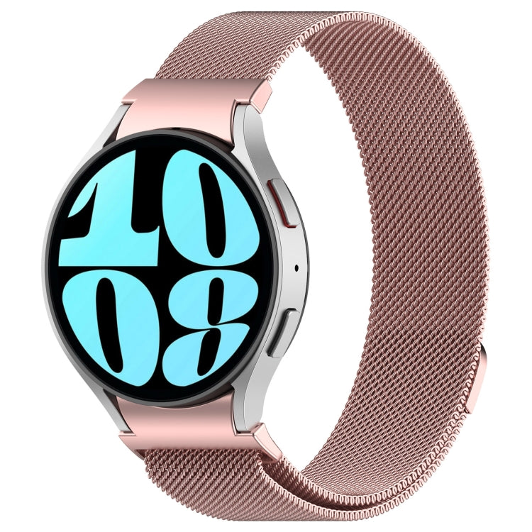 For Samsung Galaxy Watch FE 40mm Milan Magnetic Quick Release Stainless Steel Watch Band(Pink) by bashfashion