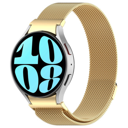 For Samsung Galaxy Watch FE 40mm Milan Magnetic Quick Release Stainless Steel Watch Band(Gold) by bashfashion