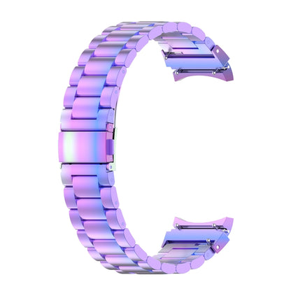 For Samsung Galaxy Watch 7 40 / 44mm Three Bead Stainless Steel Metal Watch Strap(Color) by bashfashion