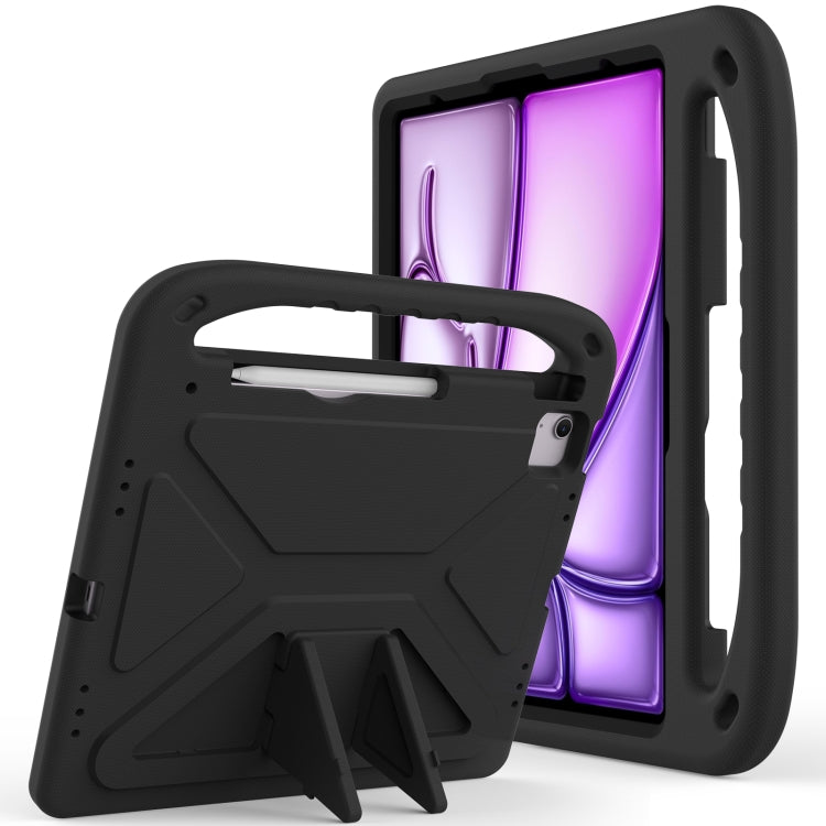 For iPad Pro 13 2025 / 2024 Handle EVA Shockproof Tablet Case with Holder(Black) by bashfashion