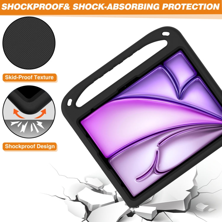For iPad Pro 13 2025 / 2024 Handle EVA Shockproof Tablet Case with Holder(Black) by bashfashion