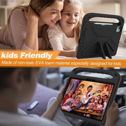 For iPad Air 11 2025 / 2024 / Pro 11 2024 Handle EVA Shockproof Tablet Case with Holder(Black) by bashfashion