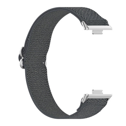 For Huawei Watch Fit 3 Ethnic Style Elastic Nylon Watch Band(Dark gray) by bashfashion