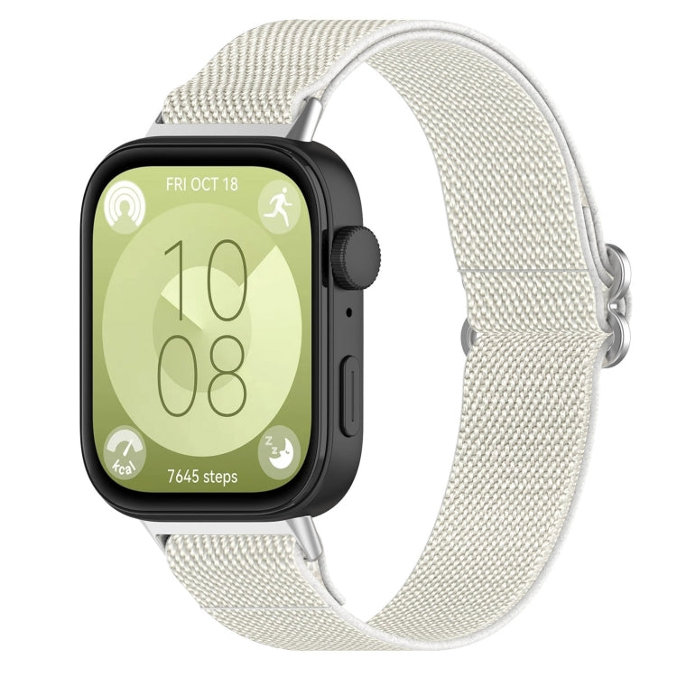 For Huawei Watch Fit 3 Ethnic Style Elastic Nylon Watch Band(Starlight) by bashfashion