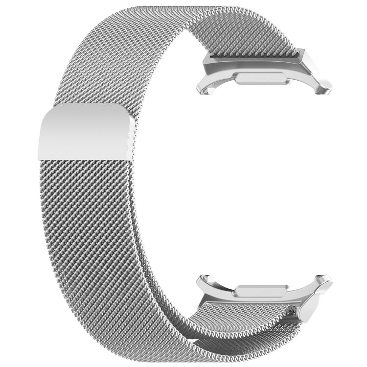 For Samsung Galaxy Watch Ultra 47mm Milan Magnetic Metal Steel Watch Band(Silver) by bashfashion
