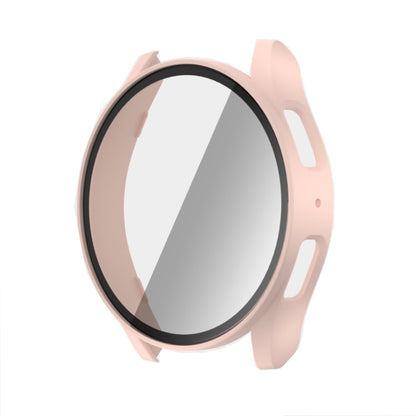 For Samsun Galaxy Watch 7 40mm PC + Tempered Film Integrated Watch Protective Case(Pink) by bashfashion