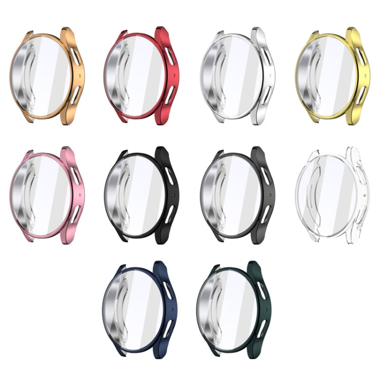 For Samsun Galaxy Watch 7 40mm Full Coverage TPU Electroplated Watch Protective Case(Transparent.) by bashfashion