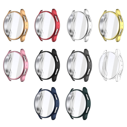 For Samsun Galaxy Watch 7 40mm Full Coverage TPU Electroplated Watch Protective Case(Pink) by bashfashion