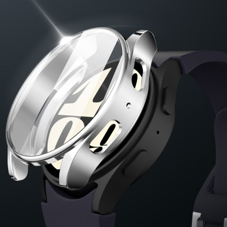 For Samsun Galaxy Watch 7 40mm Full Coverage TPU Electroplated Watch Protective Case(Midnight Blue) by bashfashion