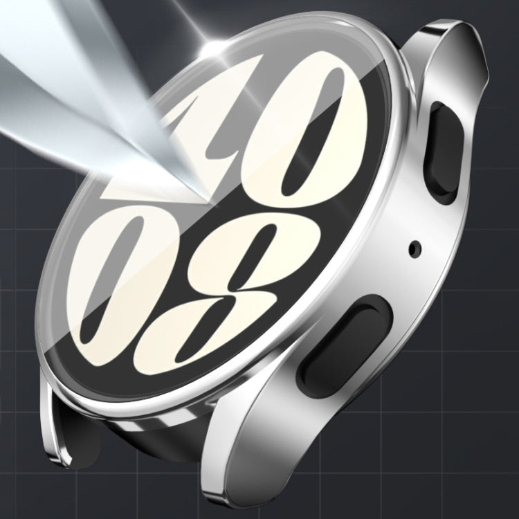 For Samsun Galaxy Watch 7 40mm Full Coverage TPU Electroplated Watch Protective Case(Transparent.) by bashfashion