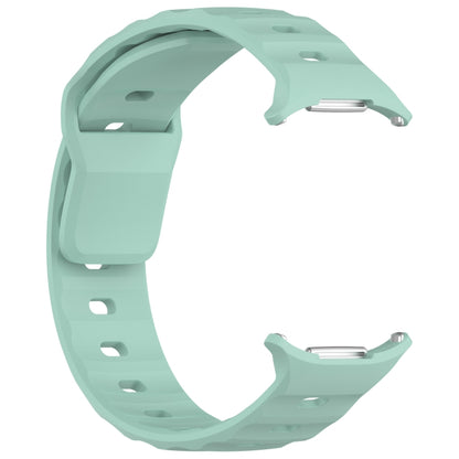 For Samsung Galaxy Watch Ultra 47mm Solid Color Reverse Buckle Silicone Watch Band(Cyan) by bashfashion