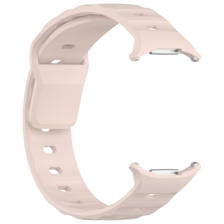 For Samsung Galaxy Watch Ultra 47mm Solid Color Reverse Buckle Silicone Watch Band(Pink) by bashfashion