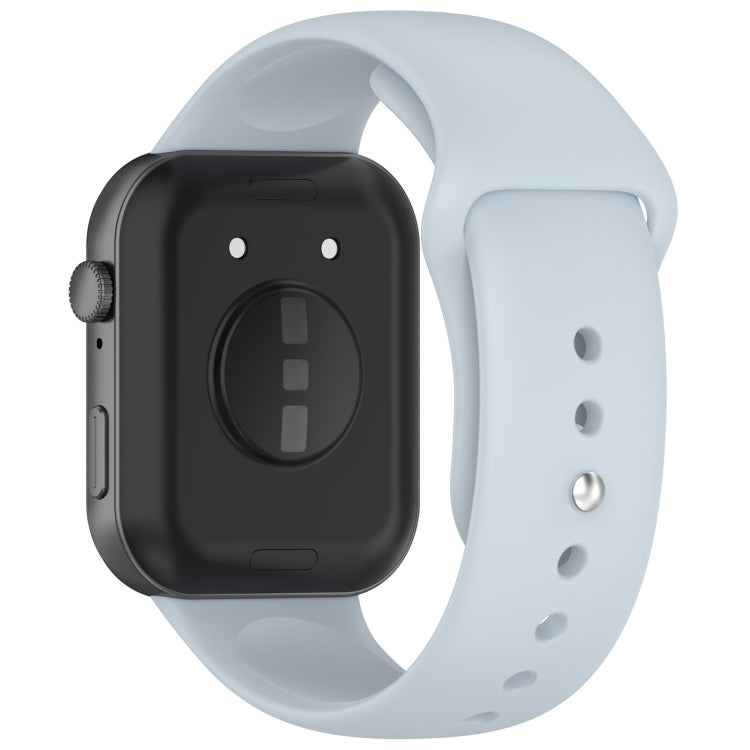 For Huawei Watch Fit3 Solid Color Reverse Buckle Silicone Watch Band(Light Blue) by bashfashion