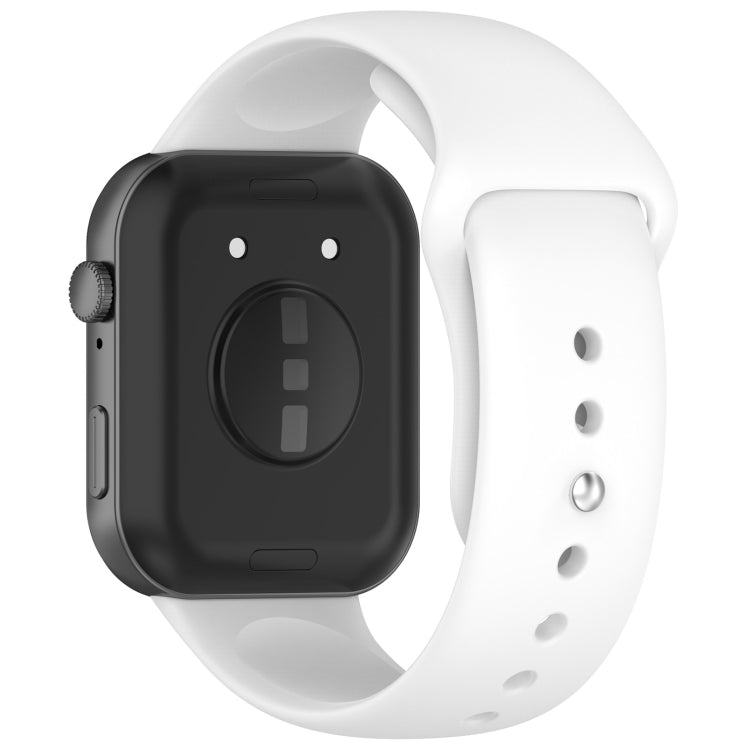 For Huawei Watch Fit3 Solid Color Reverse Buckle Silicone Watch Band(White) by bashfashion