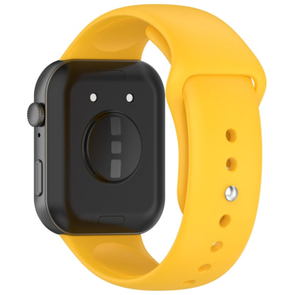 For Huawei Watch Fit3 Solid Color Reverse Buckle Silicone Watch Band(Yellow) by bashfashion