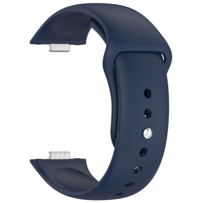For Huawei Watch Fit3 Solid Color Reverse Buckle Silicone Watch Band(Midnight Blue) by bashfashion