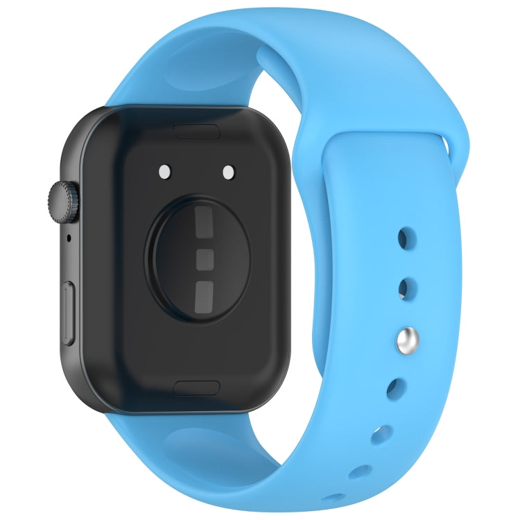 For Huawei Watch Fit3 Solid Color Reverse Buckle Silicone Watch Band(Sky Blue) by bashfashion