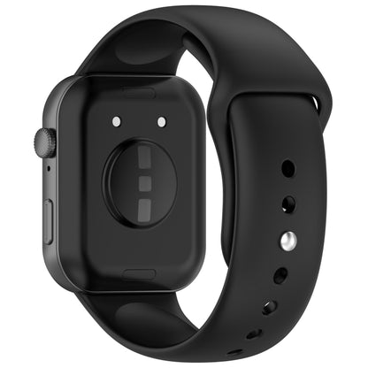 For Huawei Watch Fit3 Solid Color Reverse Buckle Silicone Watch Band(Black) by bashfashion