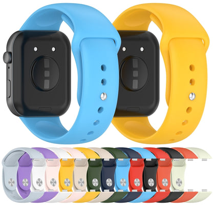 For Huawei Watch Fit3 Solid Color Reverse Buckle Silicone Watch Band(Black) by bashfashion