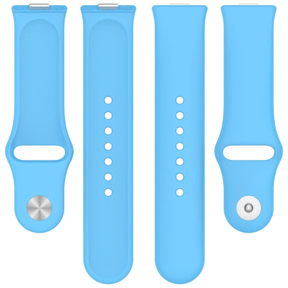 For Huawei Watch Fit3 Solid Color Reverse Buckle Silicone Watch Band(Light Blue) by bashfashion
