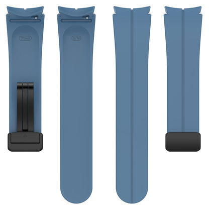 For Samsung Galaxy Watch FE 40mm Magnetic Folding Black Buckle Silicone Watch Band(Blue) by bashfashion