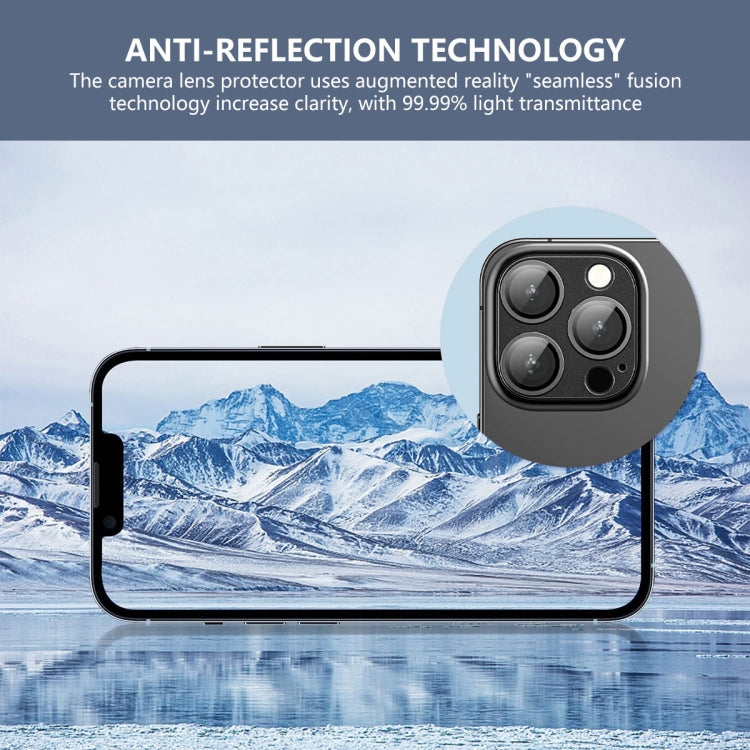 For iPhone 16 / 16 Plus ENKAY Anti-reflection Camera Lens Aluminium Alloy Tempered Glass Film(Yellow) by ENKAY