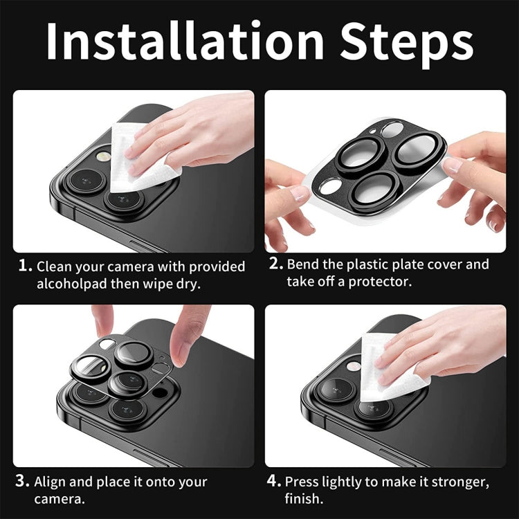 For iPhone 16 / 16 Plus ENKAY Anti-reflection Camera Lens Aluminium Alloy Tempered Glass Film(Pink) by ENKAY