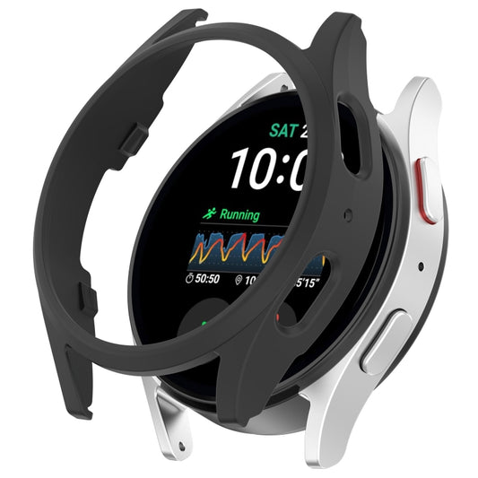 For Sansung Galaxy Watch 7 40mm Half Pack Hollow PC Watch Protective Case(Black) by bashfashion