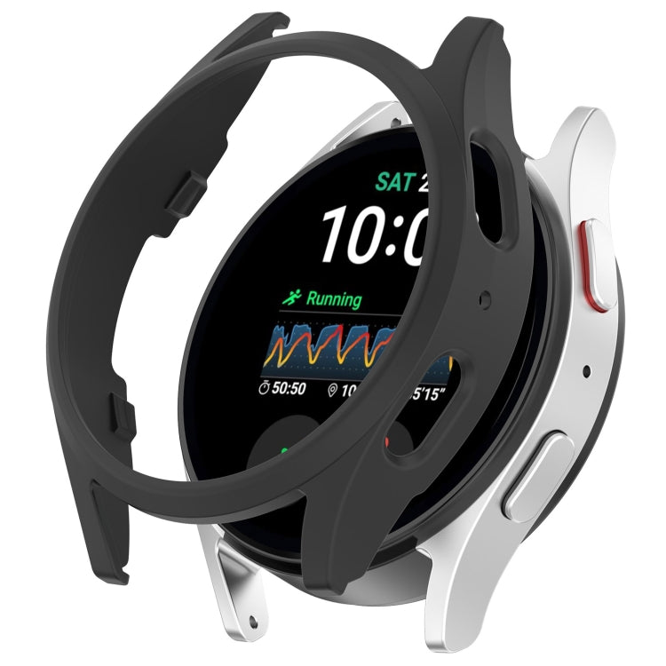 For Sansung Galaxy Watch 7 44mm Half Pack Hollow PC Watch Protective Case(Black) by bashfashion