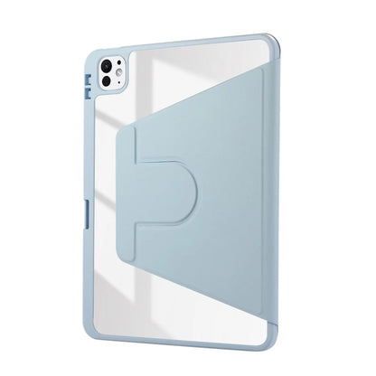 For iPad Pro 13 2025 / 2024 ENKAY 360 Rotation PMMA Leather Smart Tablet Case with Pen Slot(Grey) by ENKAY