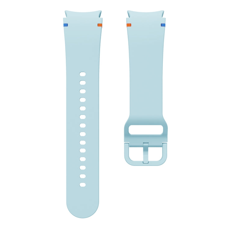 For Samsung Galaxy Watch 7 40mm Flat Sewing Design Silicone Watch Band(Light Blue) by bashfashion