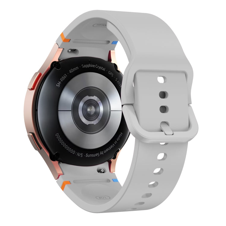 For Samsung Galaxy Watch 6 Classic 43 / 47mm Flat Sewing Design Silicone Watch Band(Light Gray) by bashfashion