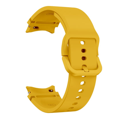 For Sansung Galaxy Watch5 Pro 45mm Flat Sewing Design Silicone Watch Band(Apricot) by bashfashion