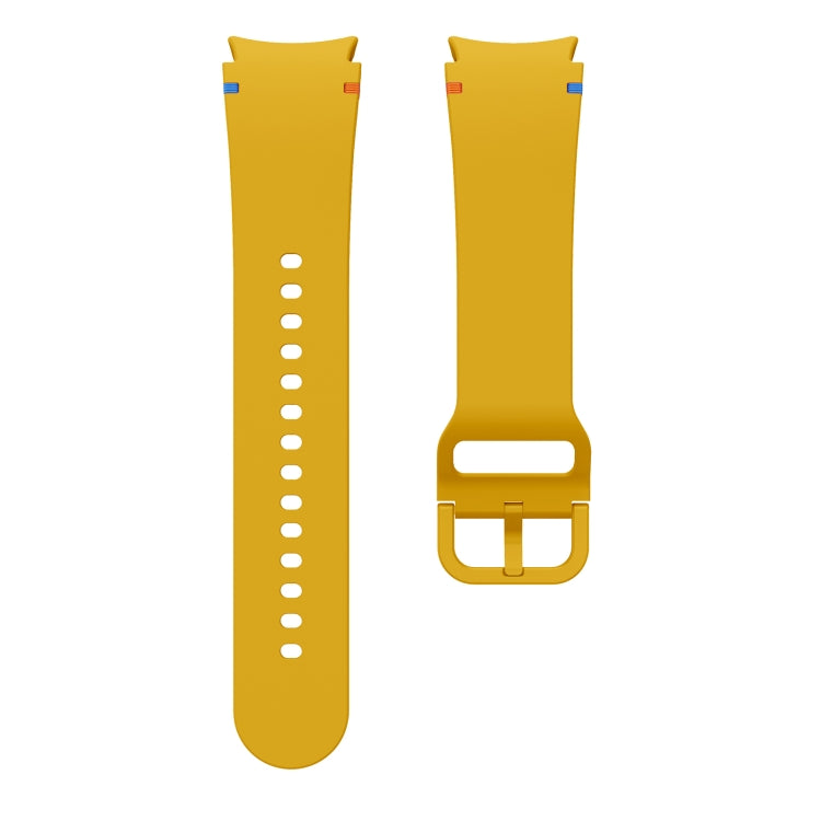 For Sansung Galaxy Watch5 Pro 45mm Flat Sewing Design Silicone Watch Band(Apricot) by bashfashion