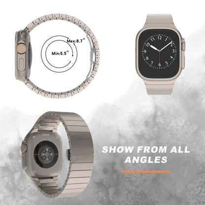 For Apple Watch Series 8 45mm One-bead Paint Alloy Butterfly Buckle Watch Band(Black) by bashfashion