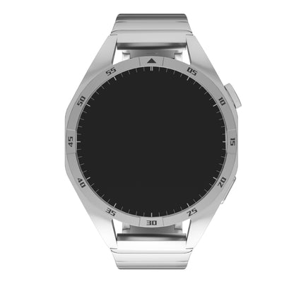 For Huawei Watch GT4 46mm 22mm One Bead Paint Butterfly Buckle Alloy Watch Band(Silver) by bashfashion