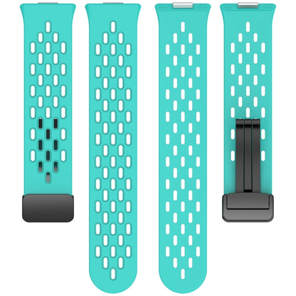 For Huawei Watch Fit4 / Fit4 Pro / Fit3 Folding Magnetic Buckle Silicone Watch Band(White) by bashfashion