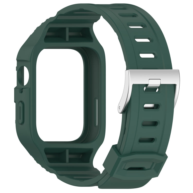 For Huawei Watch Fit3 Armour Integrated TPU Watch Band(Dark Green) by bashfashion